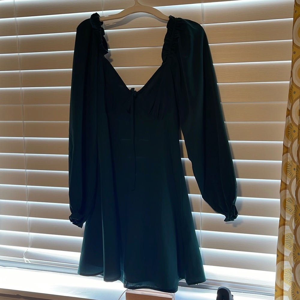 ASOS dark green dress